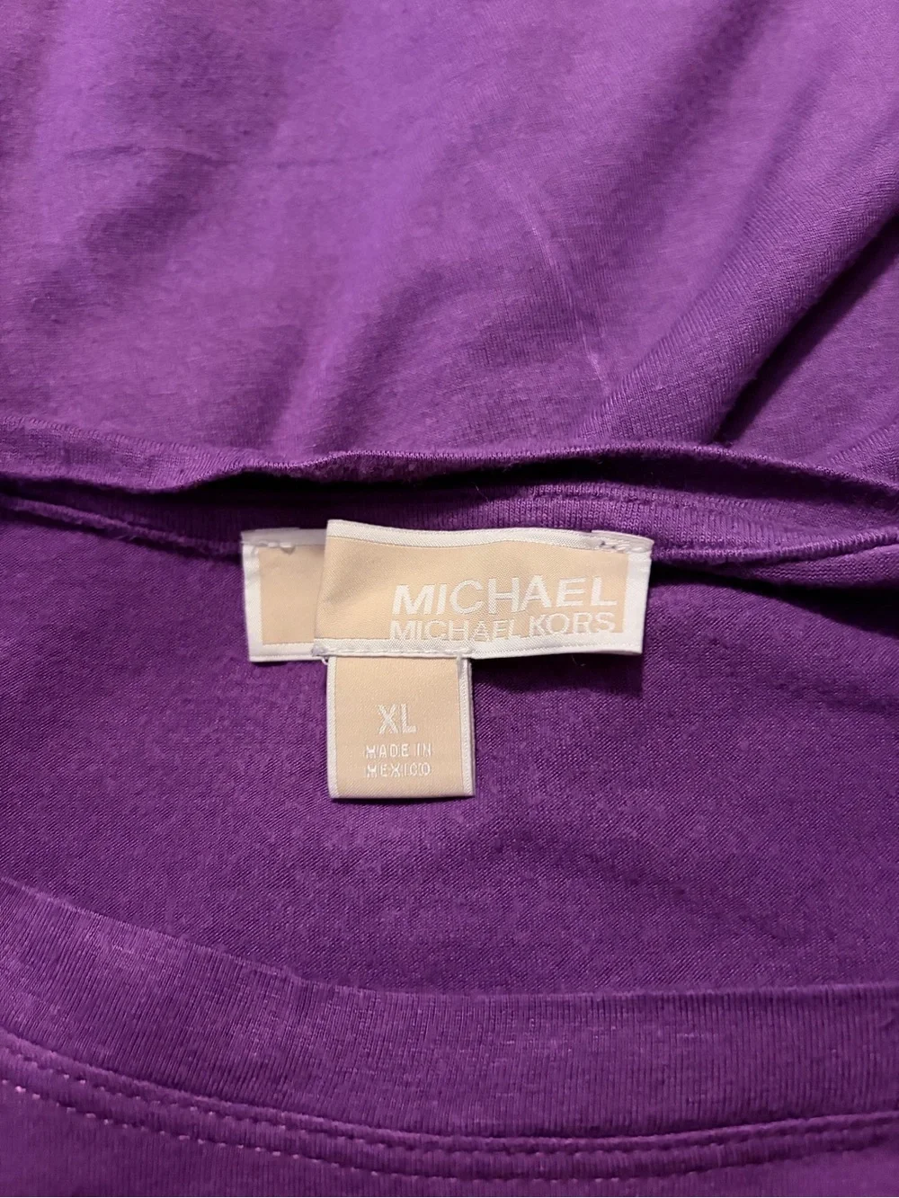 Michael Kors Violet Crewneck Short Sleeve Tee